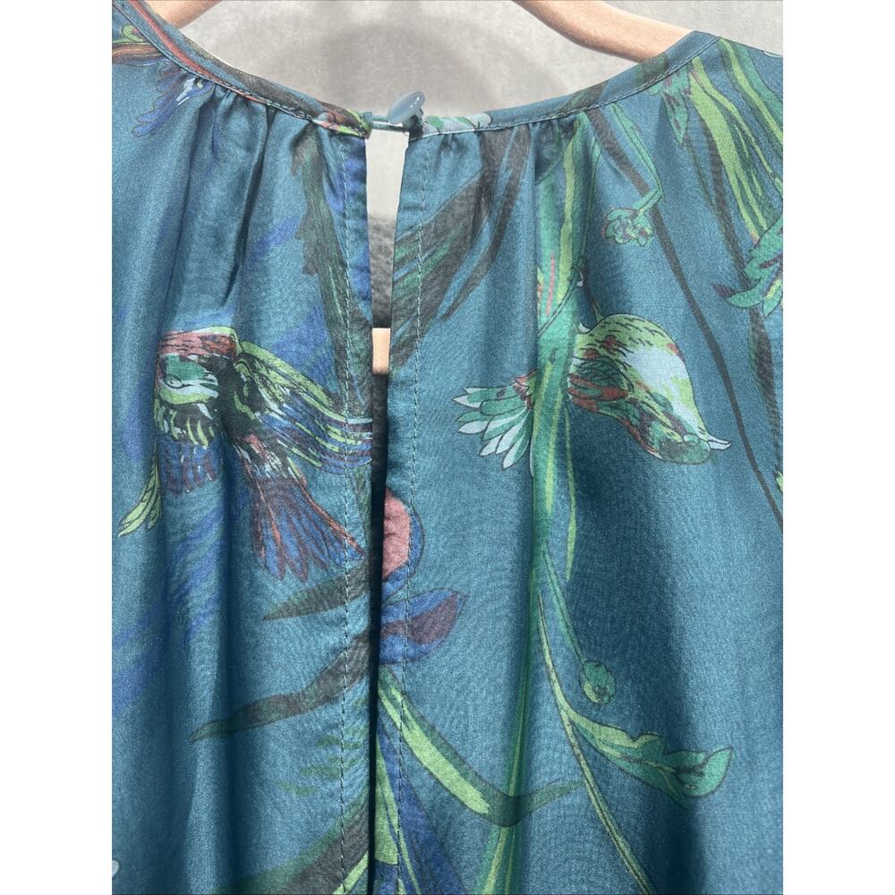NWT Anthropologie Teal Floral Jumpsuit - Picture 9 of 16